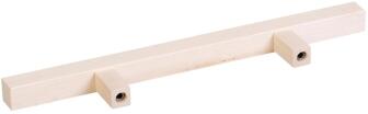 T&uuml;rgriff aus hellem unbeschichtetem Holz