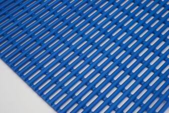 Detailansicht EHA Matte PVC Frei Thermolast, blau