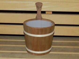 Sauna-Aufgusskübel 5 l, Thermoholz mit Lüfterboden