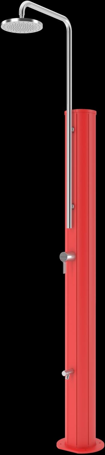 Solardusche Chrome  rot