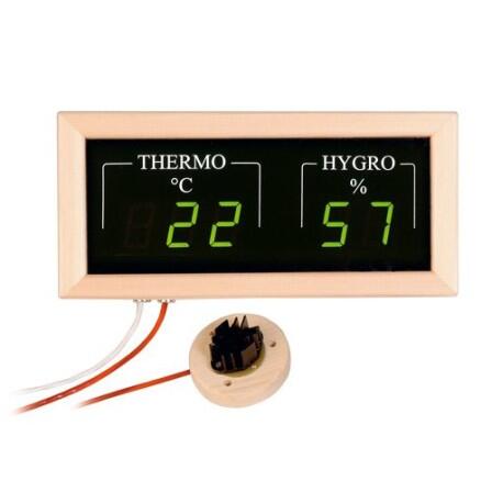 Das elektronische Sauna Hygro-Thermometer