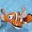 Schwimmtier Clown-Fisch