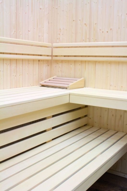 Innenansicht der Elementsauna Maata von Arend