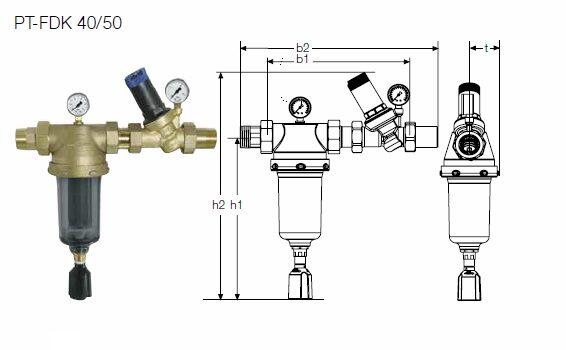 permaster black Filter-Druckminderer Kombination von perma-trade