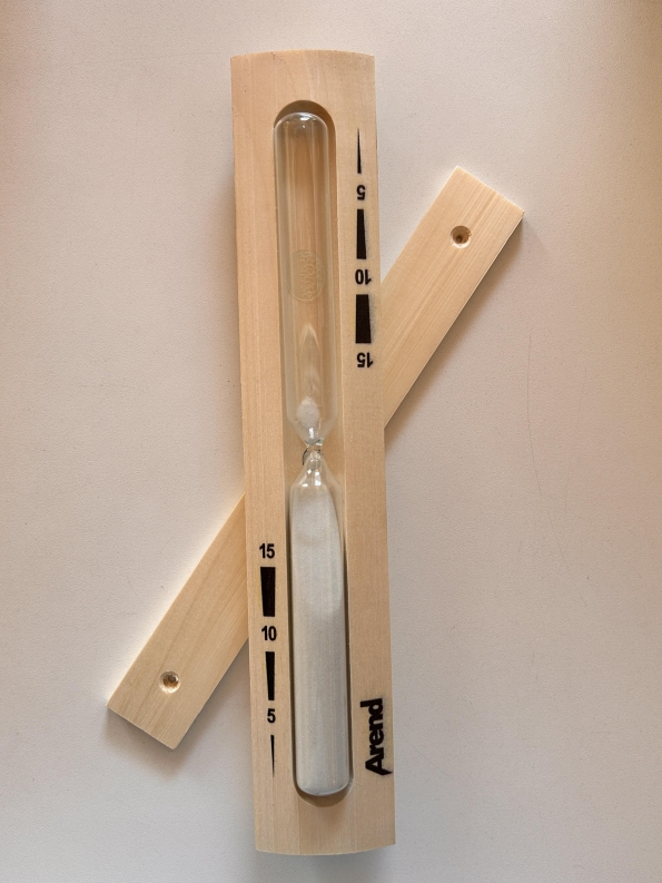 Sauna-Sanduhr deluxe von Arend, 15 min. Laufzeit B-Ware