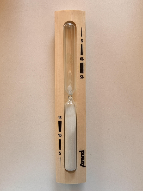 Sauna-Sanduhr deluxe von Arend, 15 min. Laufzeit B-Ware