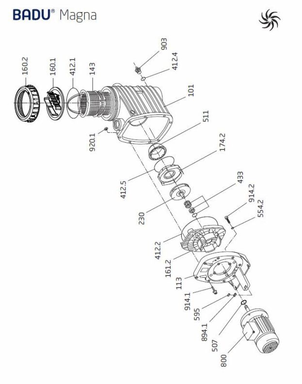 Ersatzteilliste Speck Badu Magna