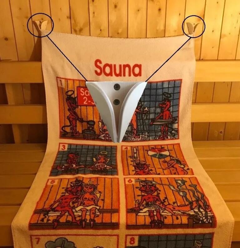 Handtuchhalter-Set aus Schichtholz