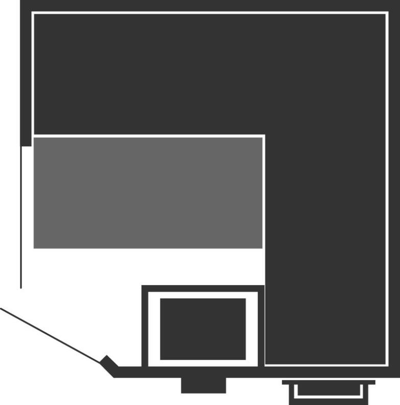 Detailzeichnung der Elementsauna Maata Komfort