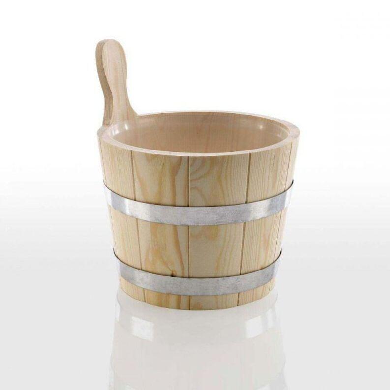 Aufgusseimer aus Nadelholz natur