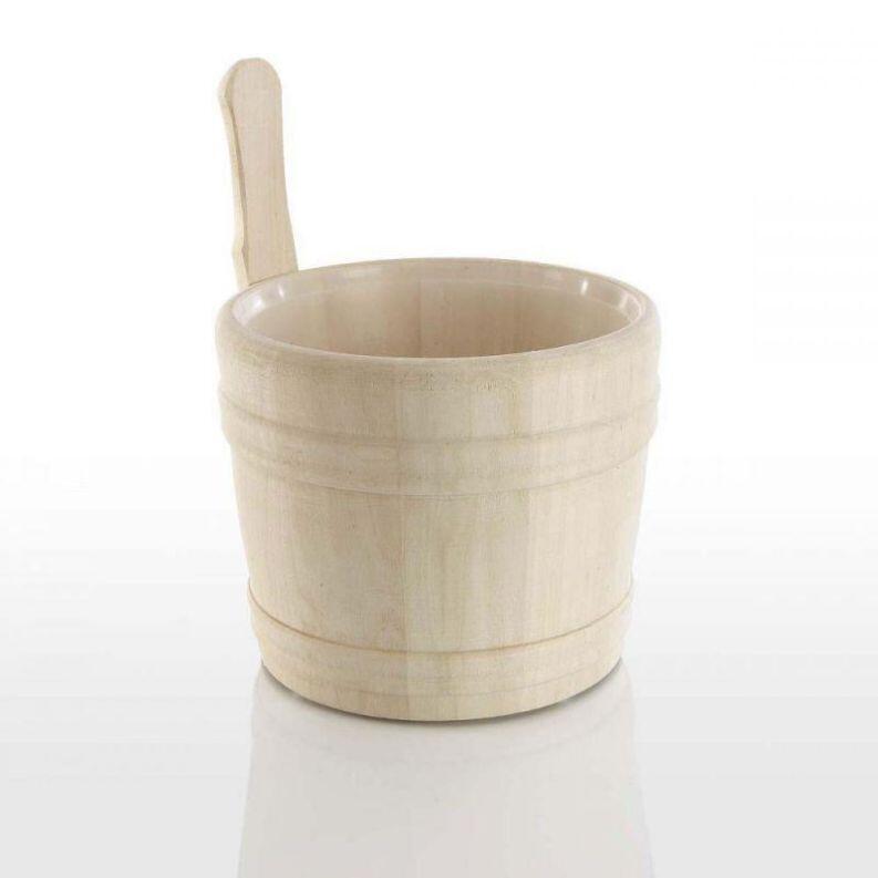 Aufgusseimer in gedrechselter Ausführung