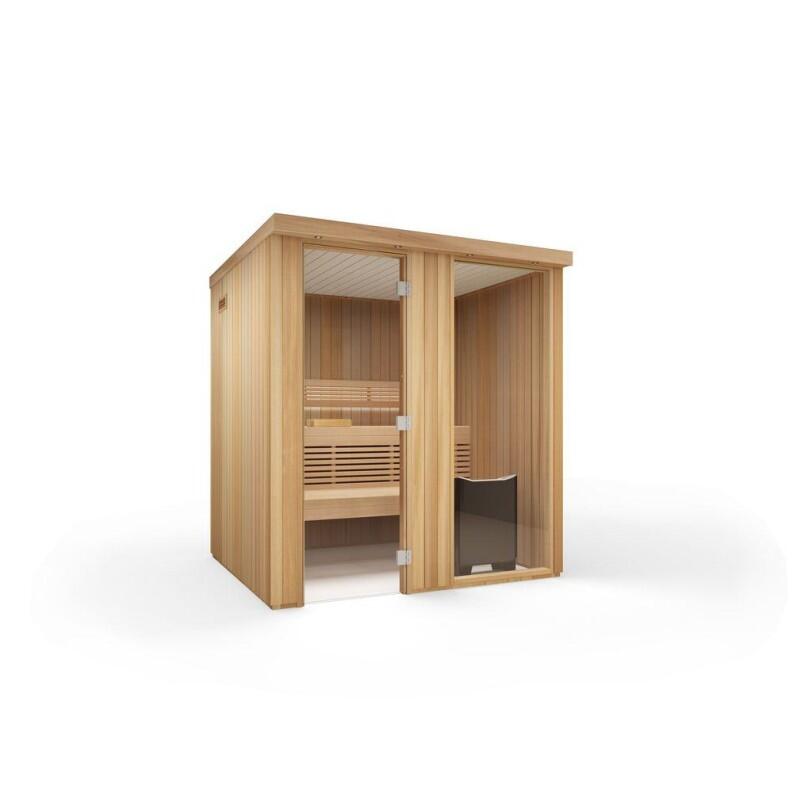 Tylö Sauna Harmony mit Glassektion vorne, thermoespe