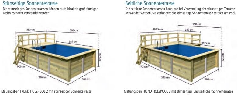Holzpool Sonnenterasse