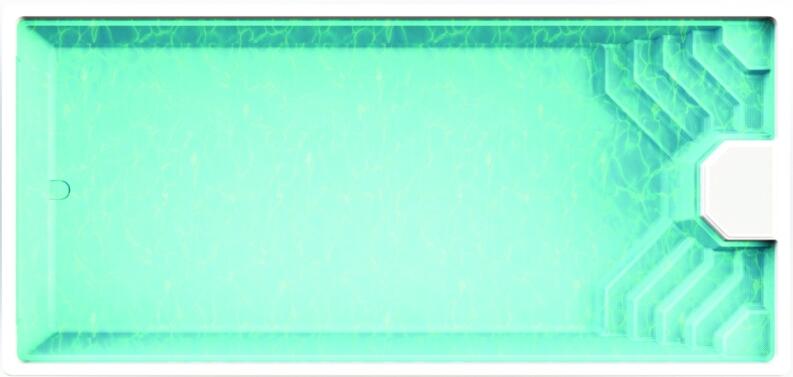 Polyfaser Einstückbecken Bali