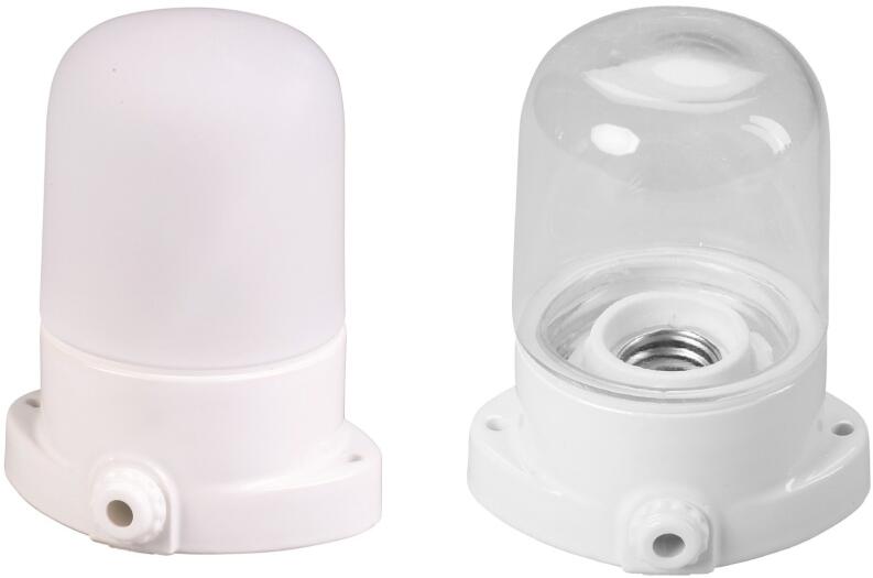 Saunalampe mit mattierter Glaskuppel