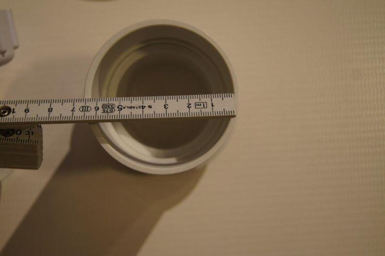 2  Übergangsverschraubung, Maßangabe