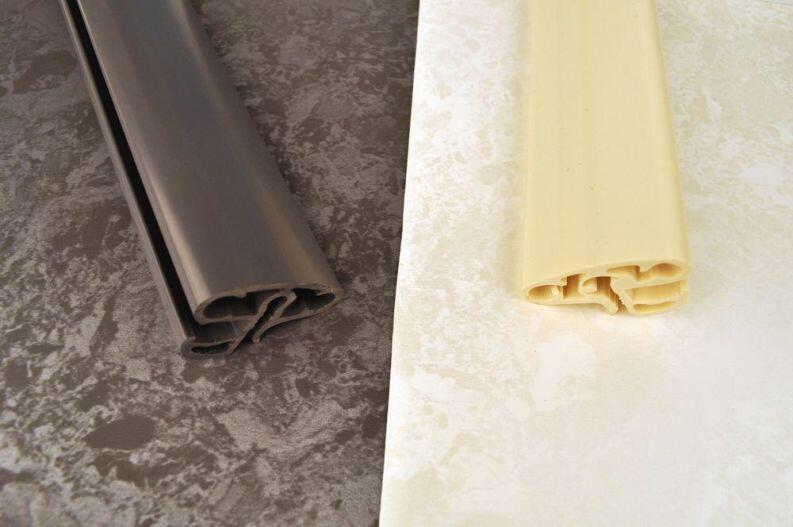 Ersatzhandlauf grau und sand mit Folie pearl und sand