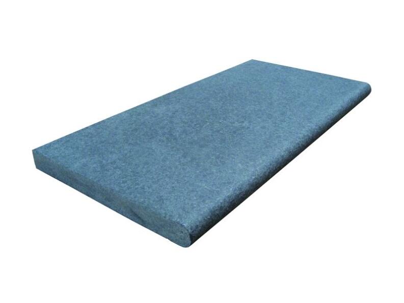 Beckenrandstein Kuruna, gerader Stein in der Farbe montain black