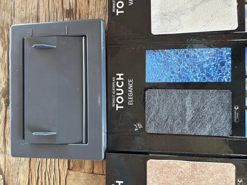 Neptun skimmerblende und kimmerklappe dunkelgrau