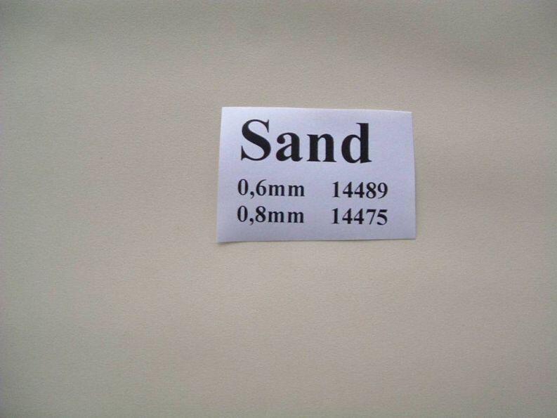 Ersatzinnenhülle 0,8 mm Rundbecken, Farbe sand, mit Keilbiese