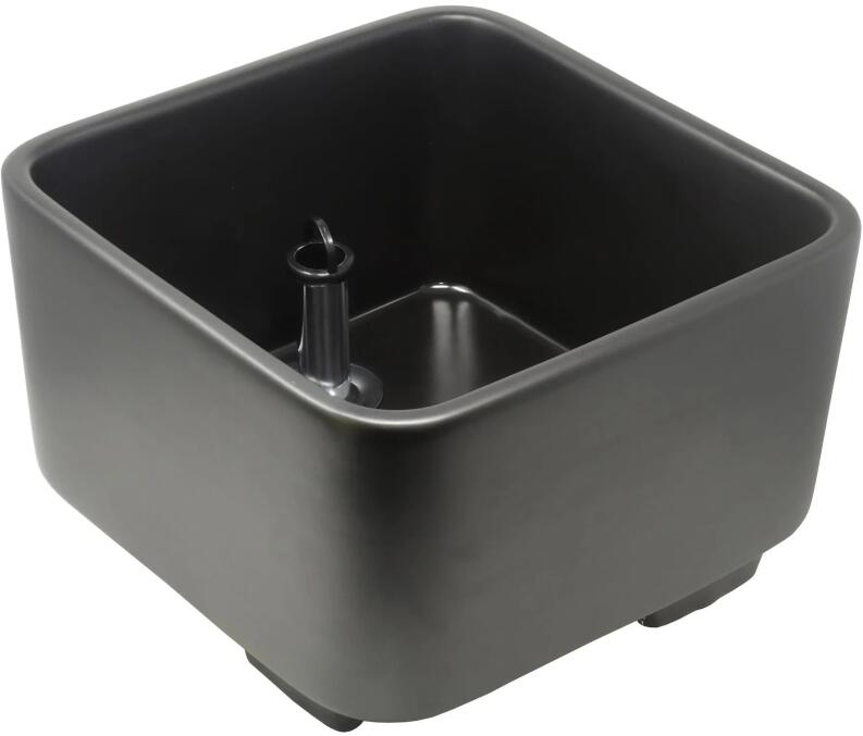 Fußbecken eckig schwarz