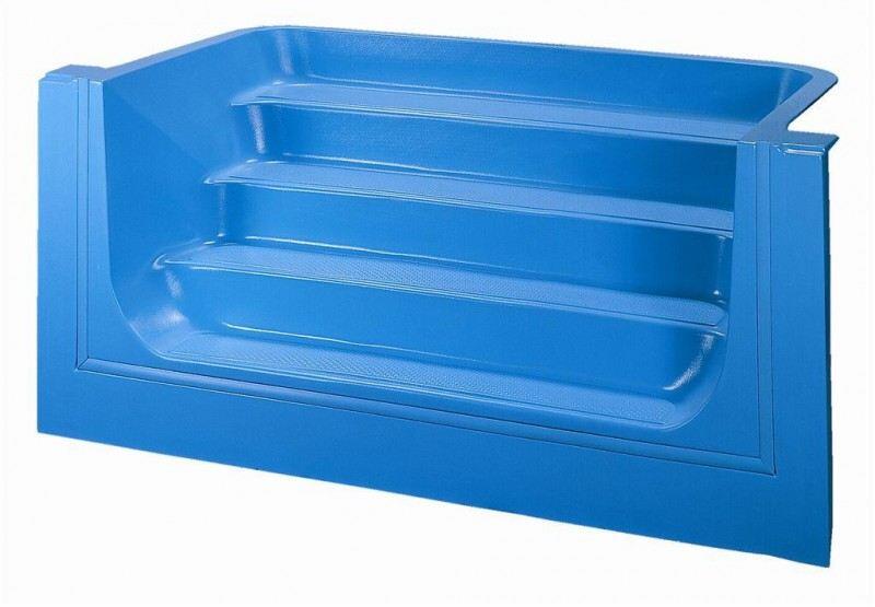 Acryl-Einbautreppe Viereck mit 4 Stufen von Dom Composit