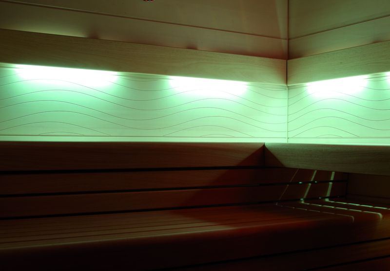 Rückenlehnenbeleuchtung für die Sauna von Arend