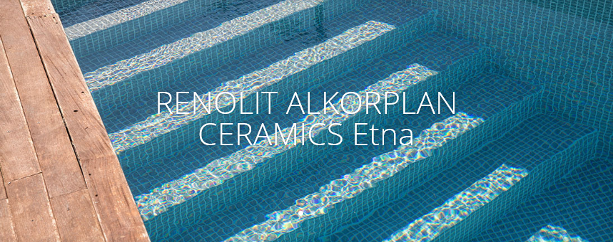 Schwimmbadfolie ALKORPLAN Ceramics, Farbe Etna