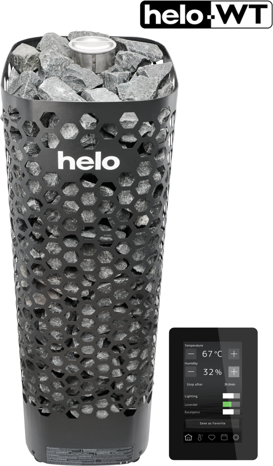 Saunaofen Himalaya WT von Helo mit Steuerung Elite Free