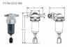 Masszeichnung permaster Korrosionsschutzfilter 25 - 32