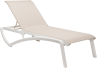 Sunset Kunststoffliege in Aluminium-Optik weiß-beige-melierte