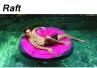 Rondo-Insel-Raft, magenta
