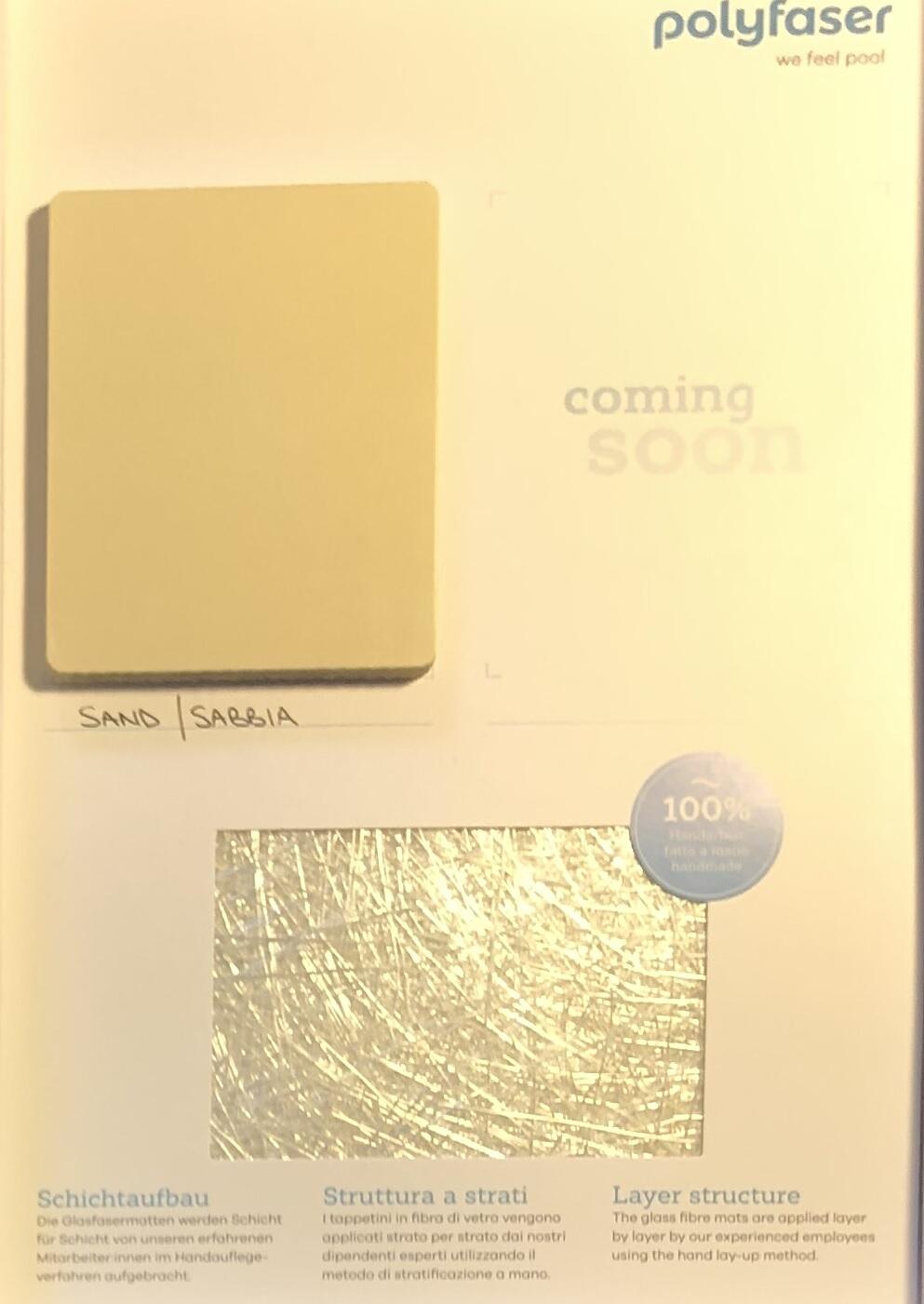 Polyfaser Einstückbecken Florida, 3,77x8,30x1,53 m